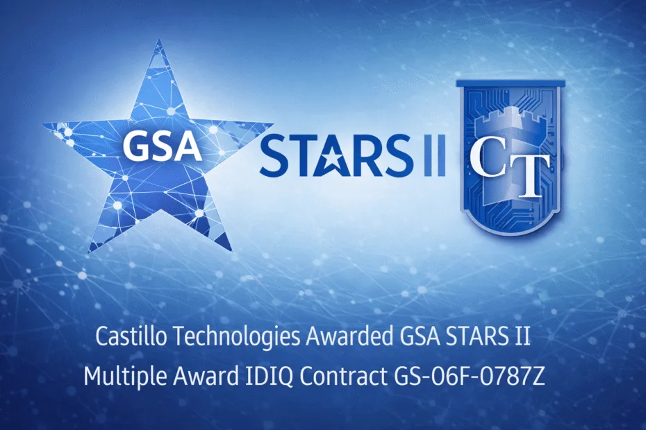 Castillo Technologies awarded GSA STARS II Multiple Award IDIQ Contract GS-06F-0787Z